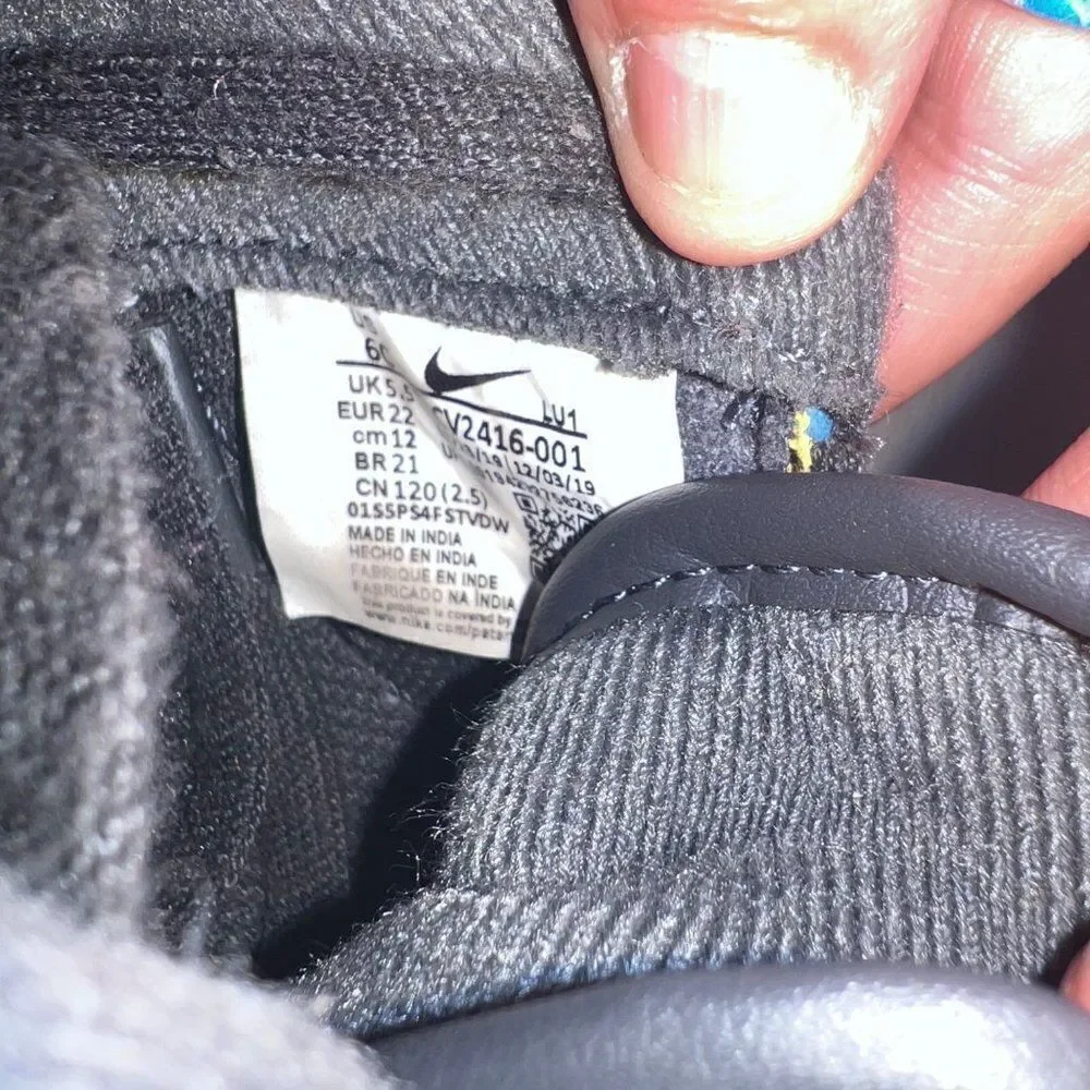 Nike Air Force 1 Low TD 'Black History Month'‎ CV2416-001 Toddler 6C